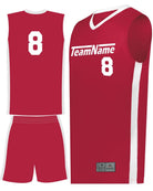 Augusta Match-Up Custom Basketball Uniform, color: Scarlet/White