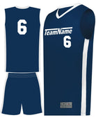 Augusta Match-Up Custom Basketball Uniform, color: Navy/White
