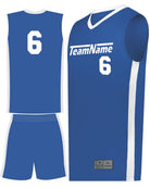 Augusta Match-Up Custom Basketball Uniform, color: Royal/White