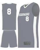 Augusta Match-Up Custom Basketball Uniform, color: Graphite/White