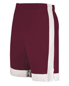 Augusta Match-Up Basketball Short, color: Maroon/White