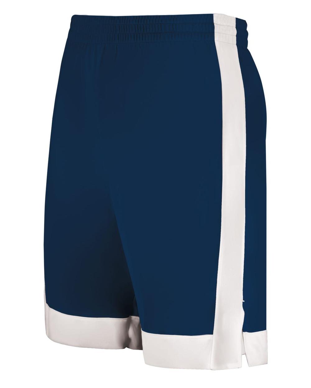 Augusta Men's Match-Up Basketball Short, color: Navy/White