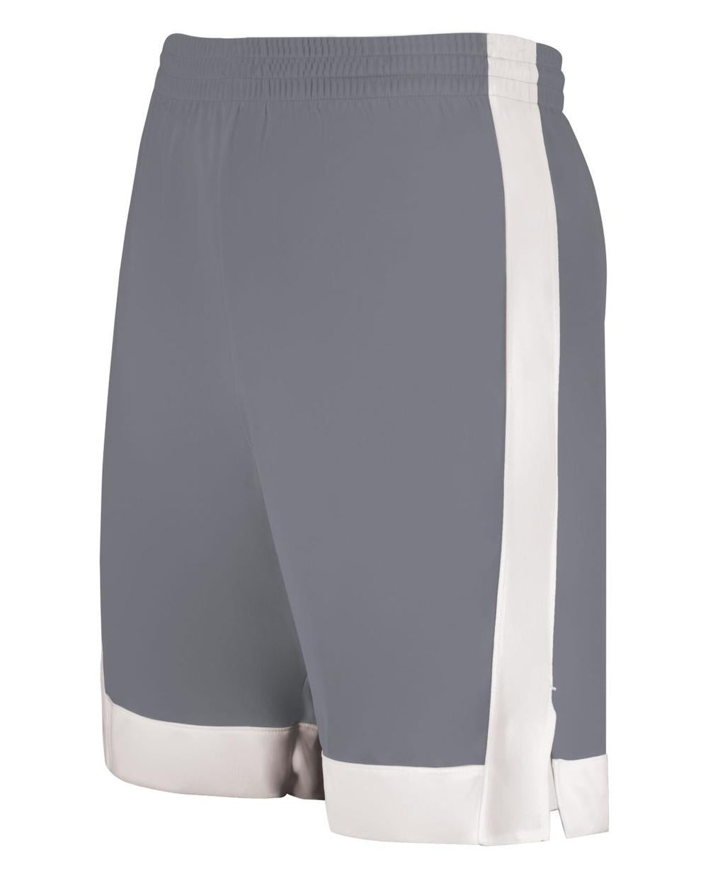 Augusta Men's Match-Up Basketball Short, color: Graphite/White