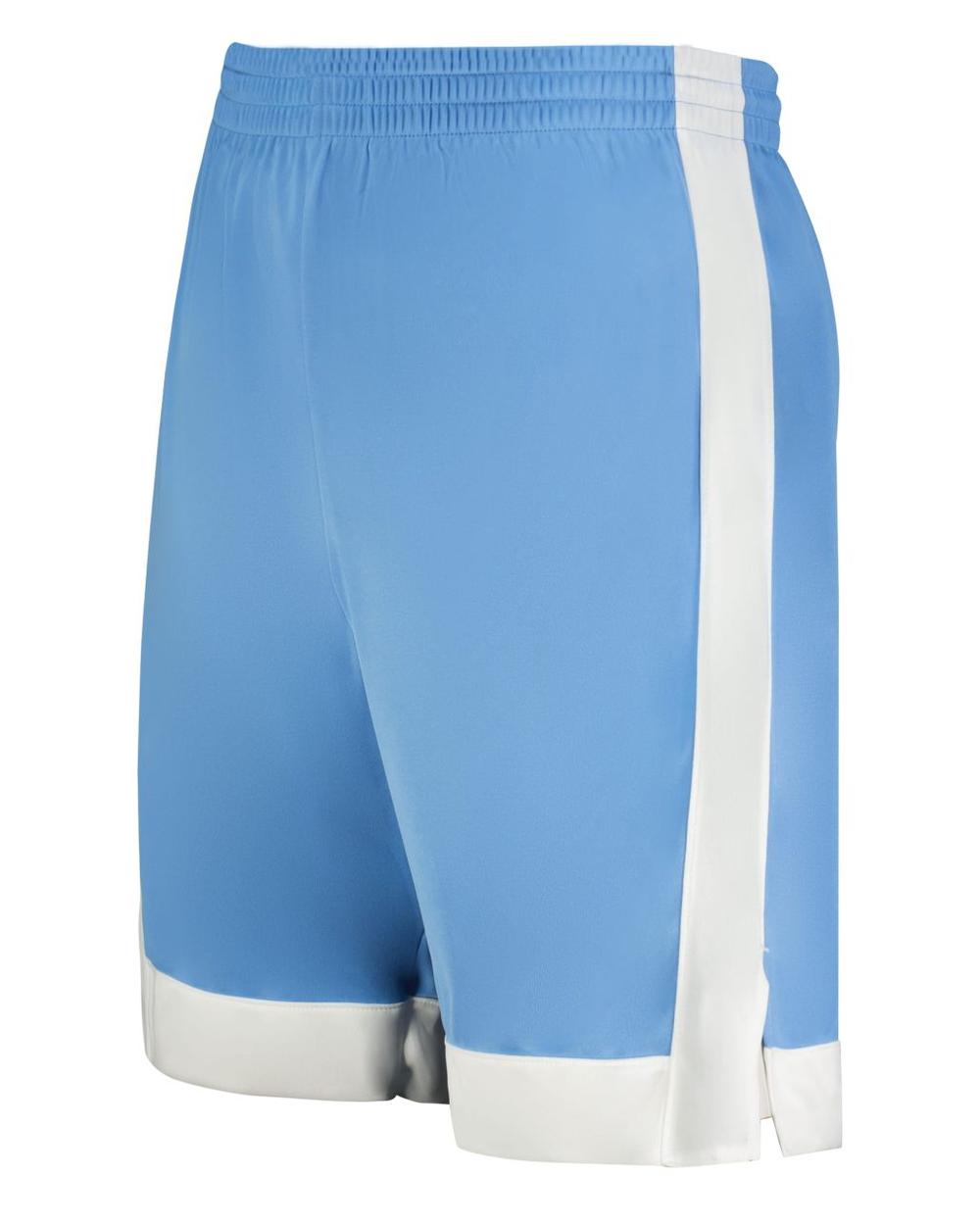 Augusta Men's Match-Up Basketball Short, color: Columbia/White