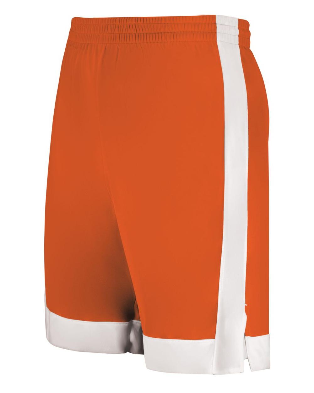 Augusta Match-Up Basketball Short, color: Orange/White