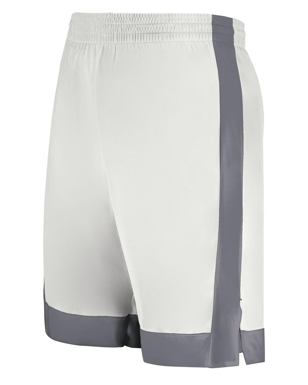 Augusta Match-Up Basketball Short, color: White/Graphite