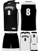 High 5 Custom Reversible Basketball Uniform, color: Black/White