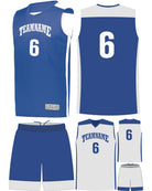 High 5 Custom Reversible Basketball Uniform, color: Royal/White