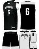 High 5 Custom Reversible Basketball Uniform, color: Black/White