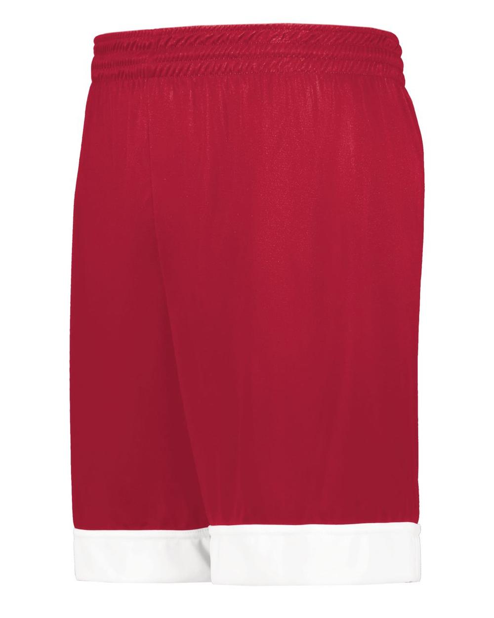 Augusta Men's Reversible Basketball Short, color: Scarlet/White