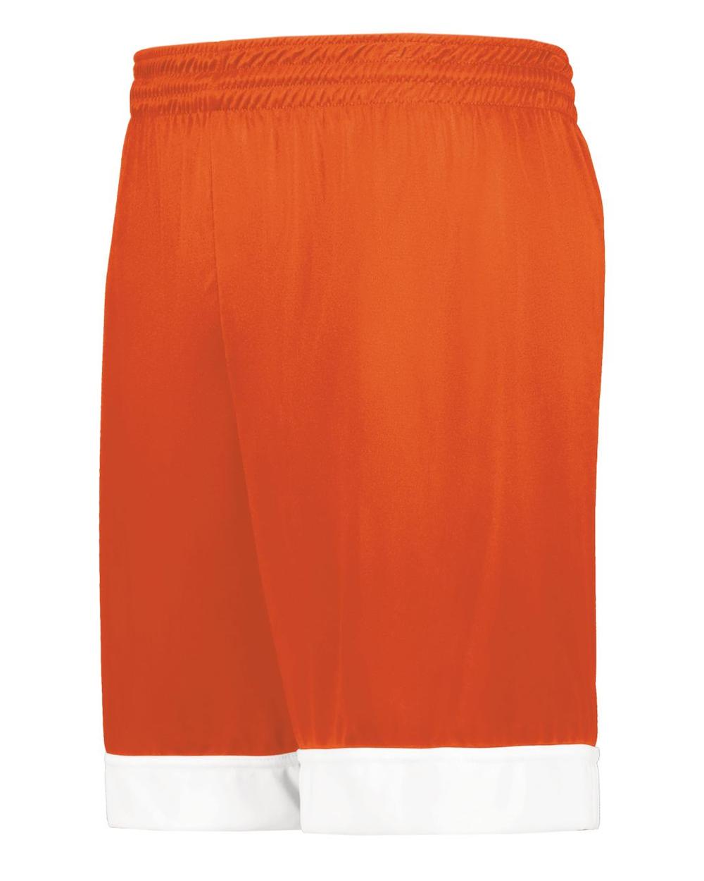 Augusta Youth Reversible Basketball Short, color: Orange/White