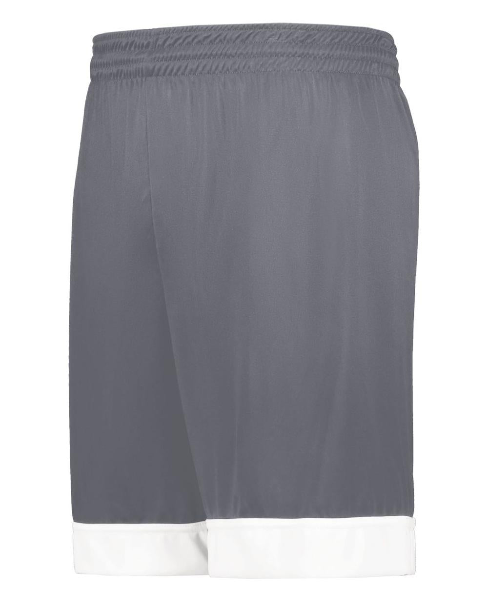Augusta Youth Reversible Basketball Short, color: Graphite/White