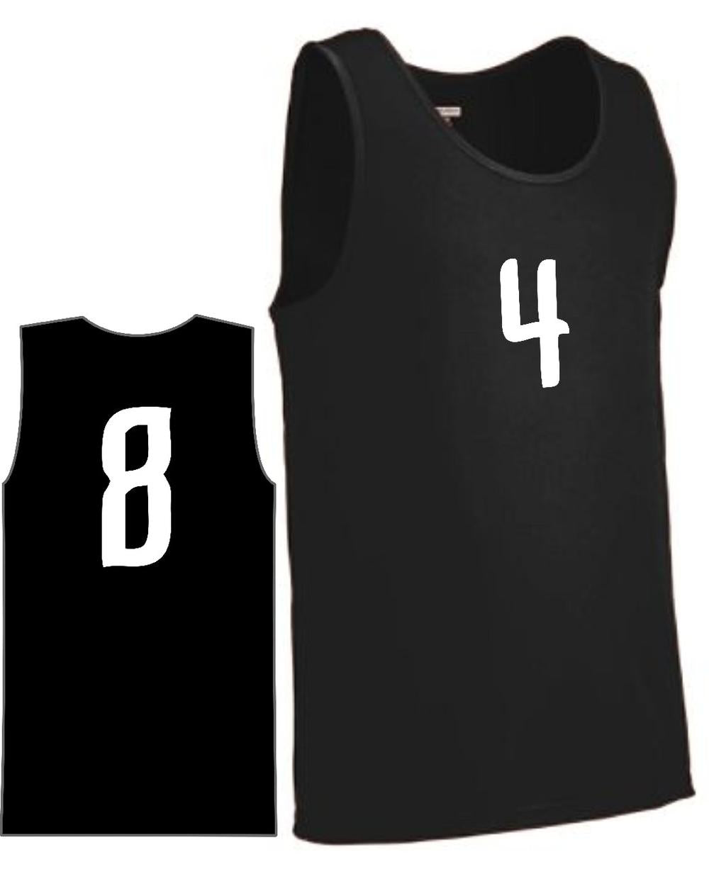 Augusta Men's Value Training Numbered Basketball Jersey, color: Black