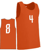 Augusta Value Training Numbered Basketball Jersey, color: Orange