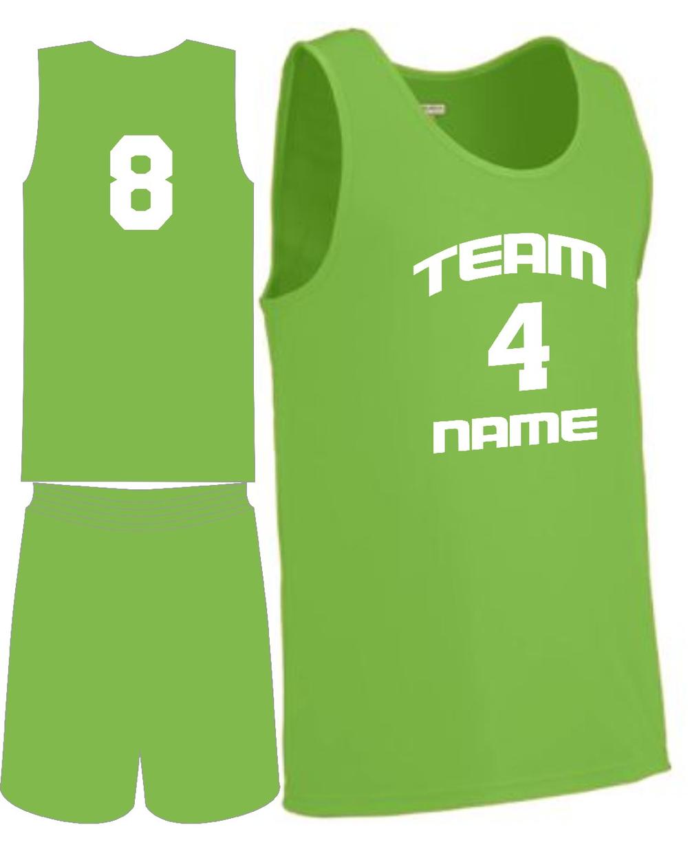 Augusta Men's Custom Value Training Basketball Uniform, color: Lime