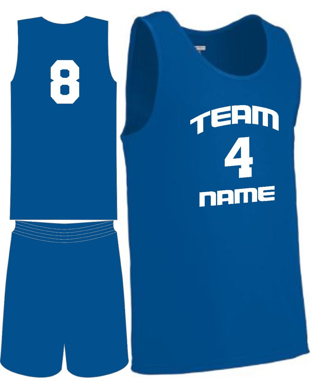 Augusta Men's Custom Value Training Basketball Uniform, color: Royal
