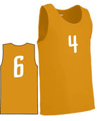 Augusta Value Training Numbered Basketball Jersey, color: Gold