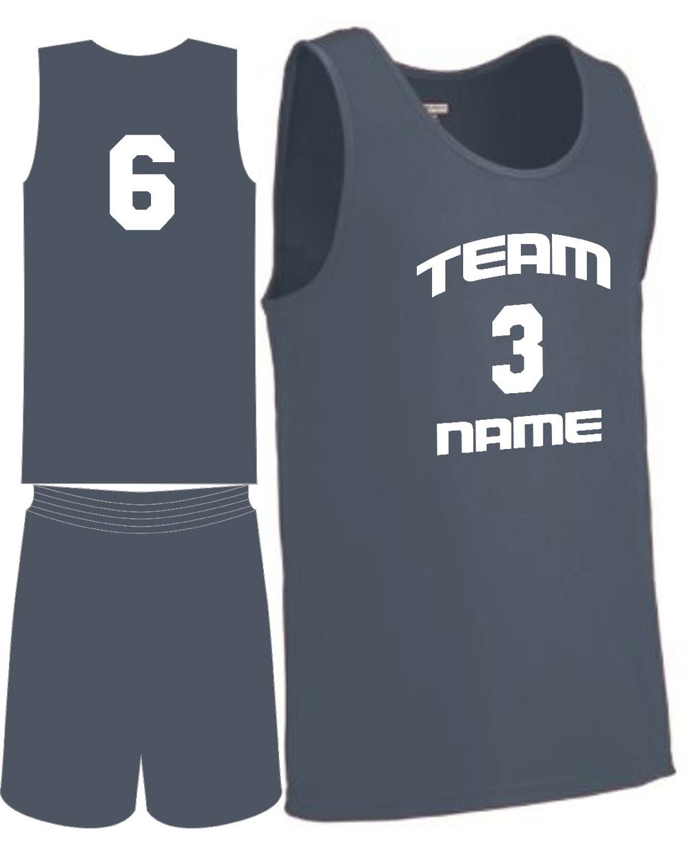 Augusta Youth Custom Value Training Basketball Uniform, color: Graphite