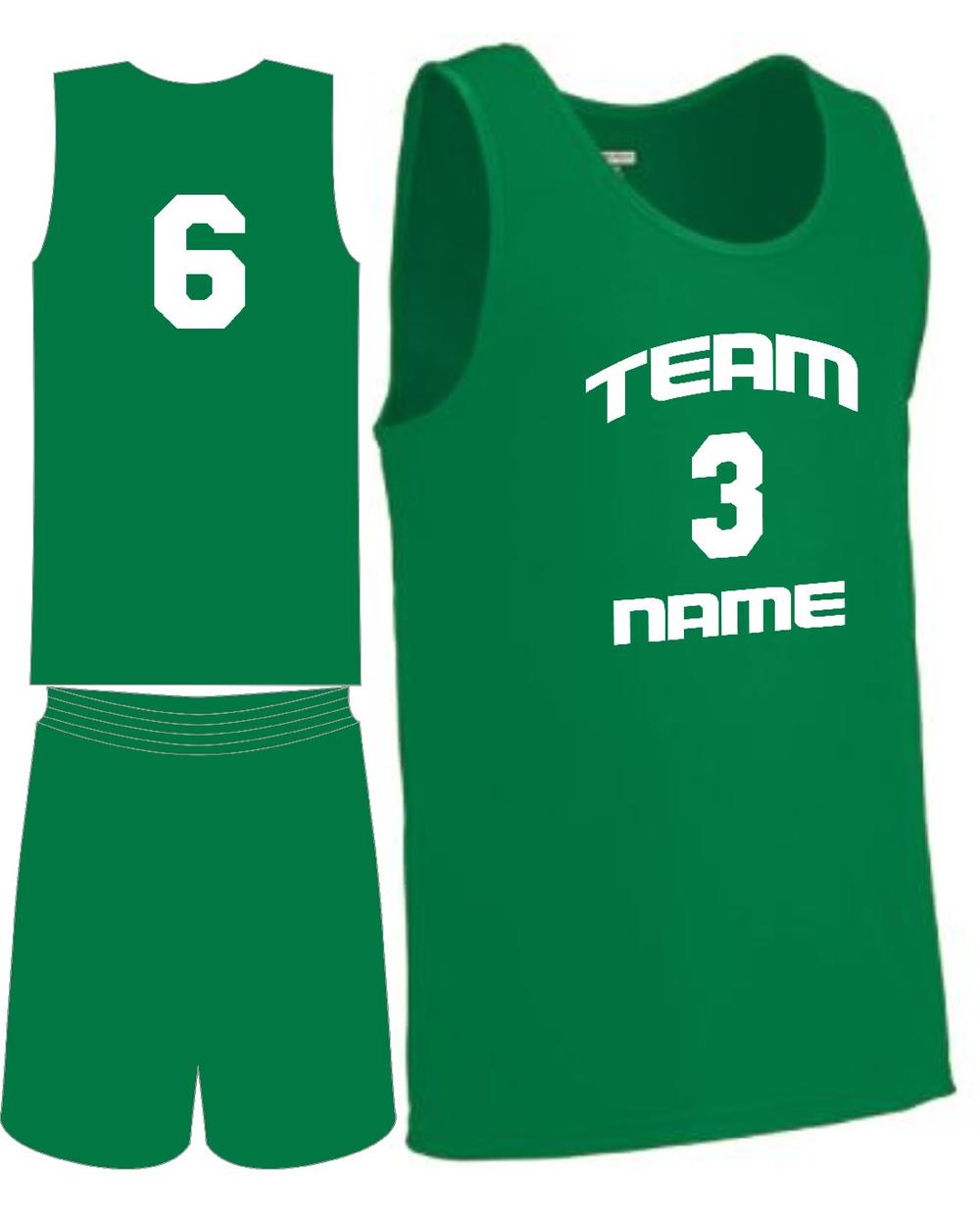 Augusta Youth Custom Value Training Basketball Uniform, color: Kelly