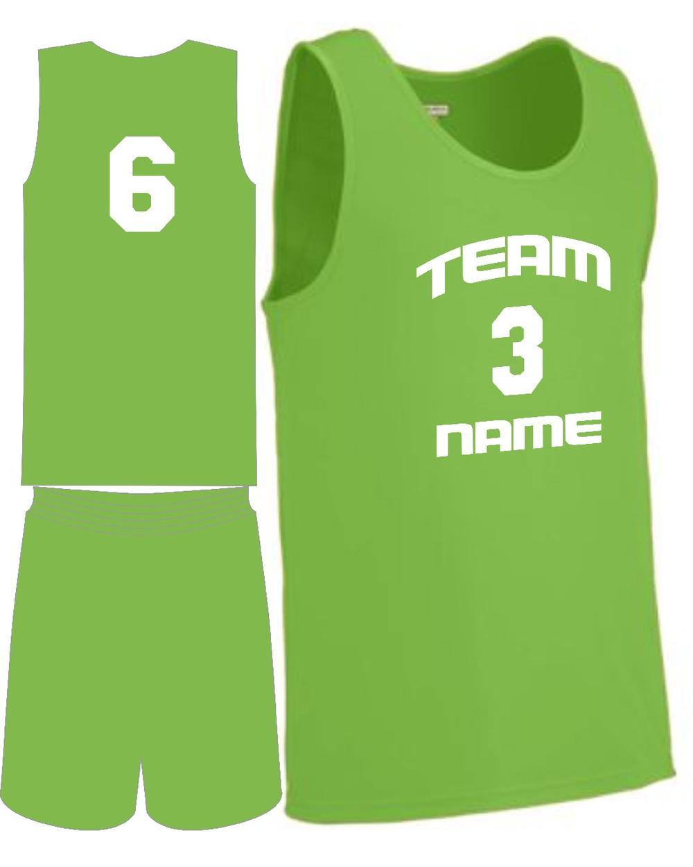Augusta Custom Value Training Basketball Uniform, color: Lime