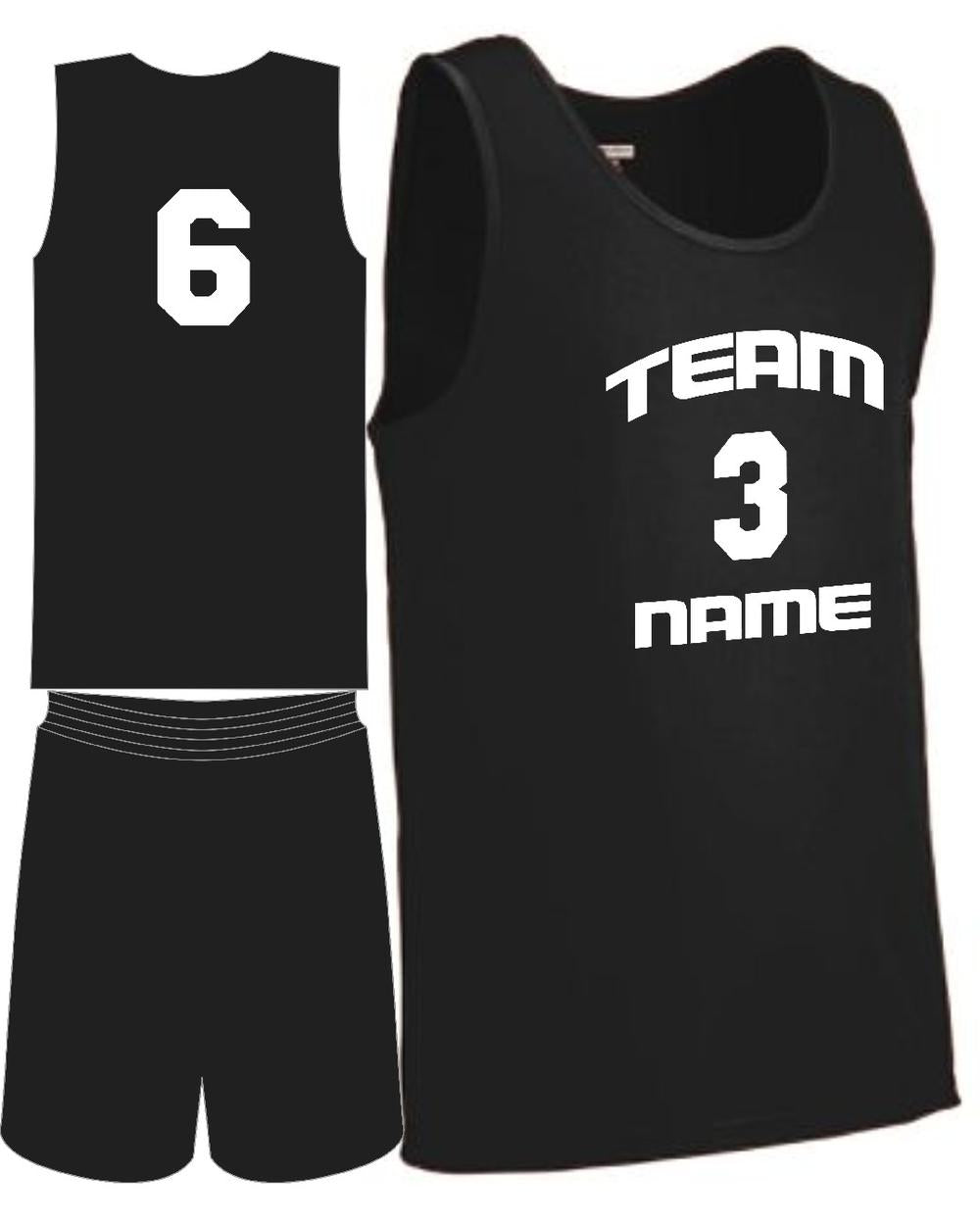 Augusta Youth Custom Value Training Basketball Uniform, color: Black