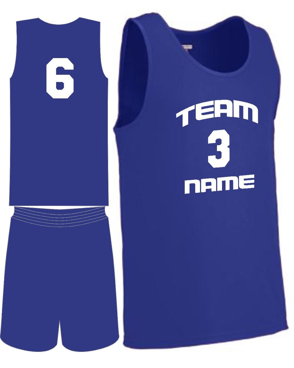 Augusta Youth Custom Value Training Basketball Uniform, color: Purple