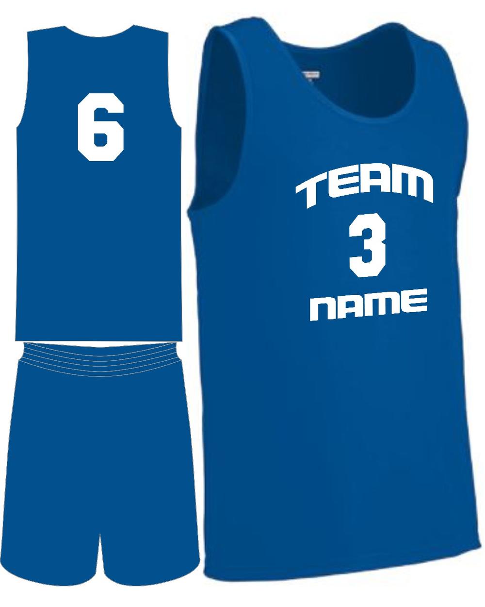 Augusta Custom Value Training Basketball Uniform, color: Royal