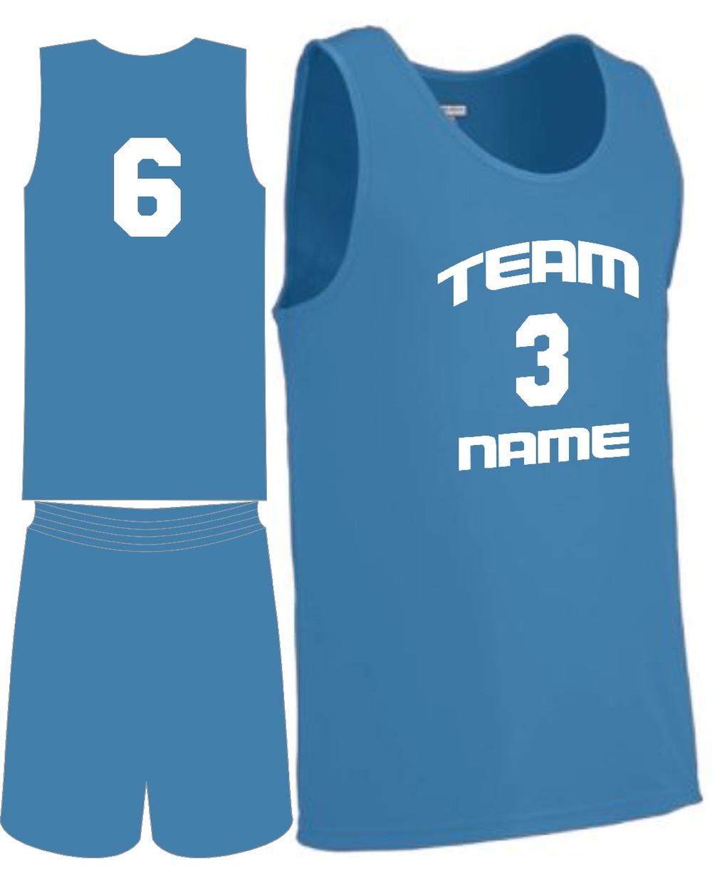 Augusta Youth Custom Value Training Basketball Uniform, color: Columbia Blue