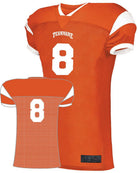 Augusta Slant Custom Football Jersey, color: Orange/White