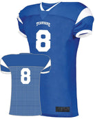 Augusta Slant Custom Football Jersey, color: Royal/White
