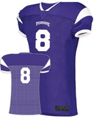 Augusta Slant Custom Football Jersey, color: Purple/White