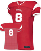 Augusta Slant Custom Football Jersey, color: Red/White