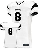 Augusta Slant Custom Football Jersey, color: White/Black