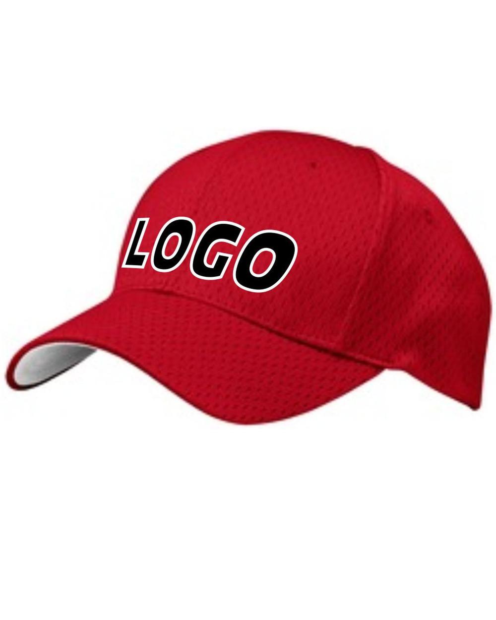 Sport-TEK Pro Mesh Custom Cap, color: Red