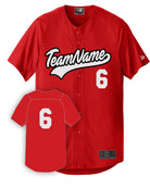 New Era Diamond Full-Button Custom Baseball Jersey, color: Scarlet