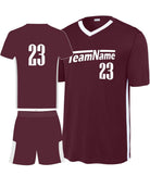 Sport-TEK Competitor United V-Neck Custom Cross-Training Uniform, color: Maroon/White
