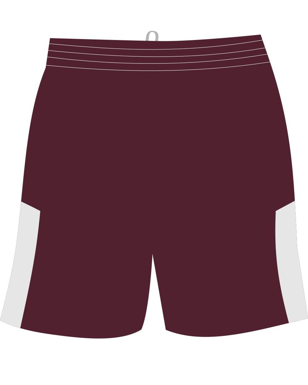 Sport-TEK Men's Competitor United Sports Short, color: Maroon/White