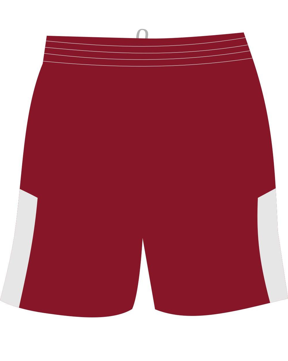 Sport-TEK Men's Competitor United Sports Short, color: Deep Red/White