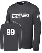 Sport-TEK Base Custom L/S Performance Jersey, color: Iron Grey