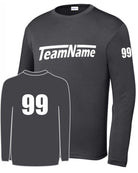 Sport-TEK Youth Custom L/S Performance T-Shirt, color: Iron Grey