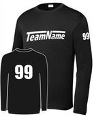 Sport-TEK Youth Custom L/S Performance T-Shirt, color: Black