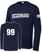 Sport-TEK Youth Custom L/S Performance T-Shirt, color: True Navy