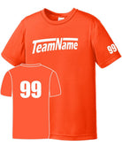 Sport-TEK Base Custom Performance Jersey, color: Neon Orange