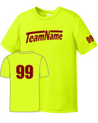Sport-TEK Base Custom Performance Jersey, color: Neon Yellow