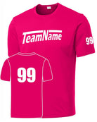 Sport-TEK Base Custom Performance Jersey, color: Pink Raspberry