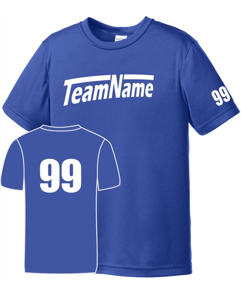 Sport-TEK Youth Custom Performance T-Shirt, color: True Royal