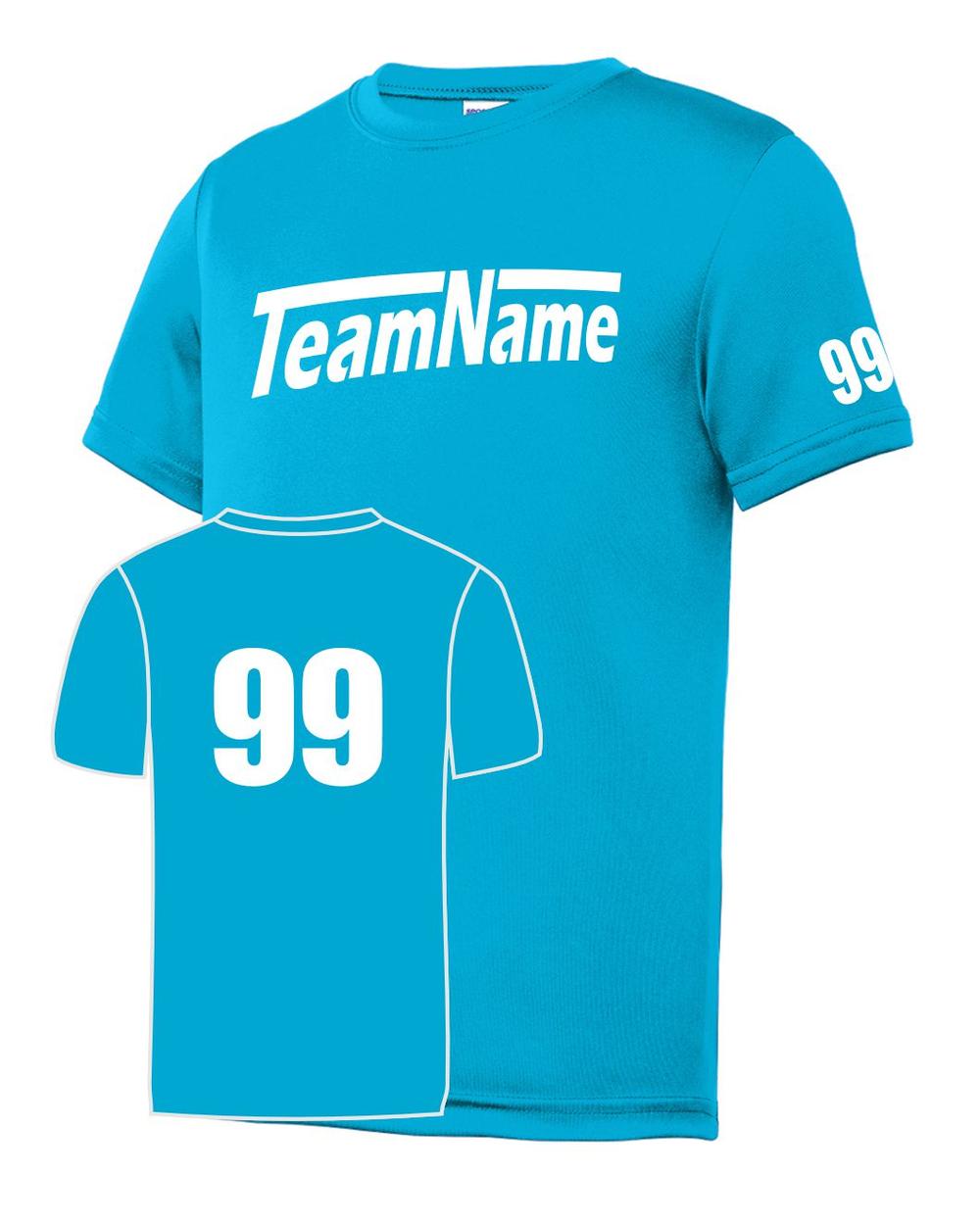 Sport-TEK Youth Base Custom Performance Jersey, color: Atomic Blue