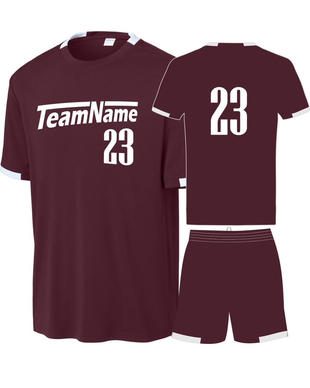 Sport-TEK Club Custom Cross-Training Uniform, color: Maroon/White