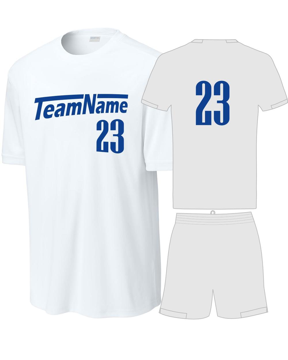 Sport-TEK Club Custom Cross-Training Uniform, color: White/White