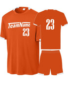 Sport-TEK Club Custom Cross-Training Uniform, color: Deep Orange/White